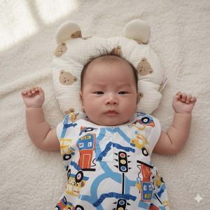 Gối Sơ Sinh Chống Bẹp Đầu Hahuma – Gối Lõm Vải Xô Muslin Mềm Mịn Cho Bé Ngủ Ngon 5 - 300