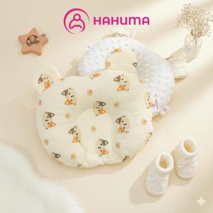 Gối Sơ Sinh Chống Bẹp Đầu Hahuma – Gối Lõm Vải Xô Muslin Mềm Mịn Cho Bé Ngủ Ngon 6 - 300