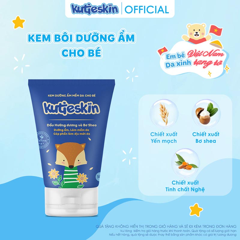 Kem dưỡng ẩm Kutieskin cho bé Kem dưỡng ẩm Kutieskin cho bé