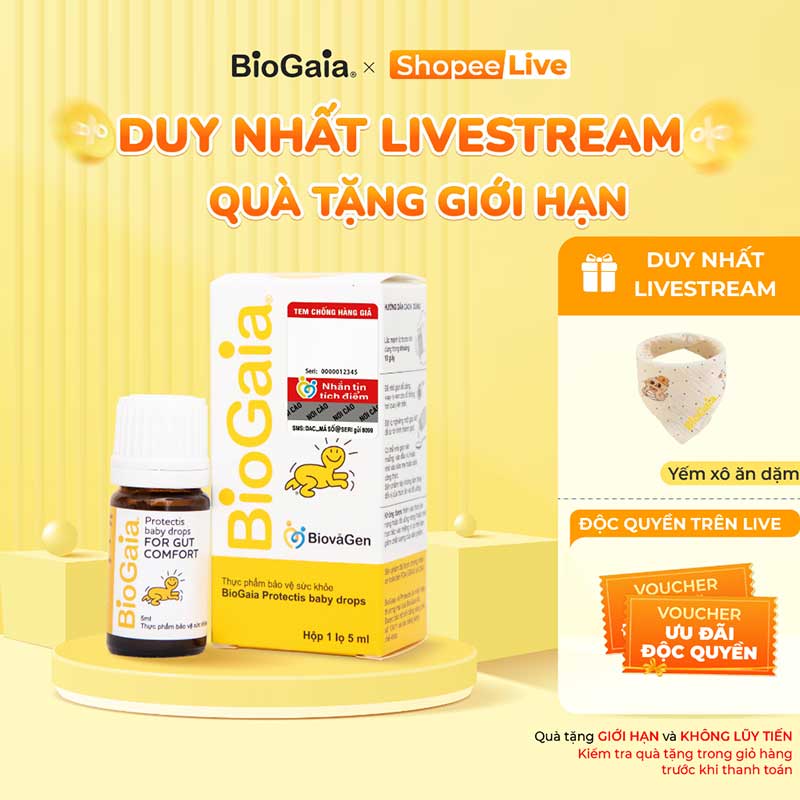 Quà tặng live Men vi sinh BioGaia ProTectis Drops 5ml Quà tặng live Men vi sinh BioGaia ProTectis Drops 5ml