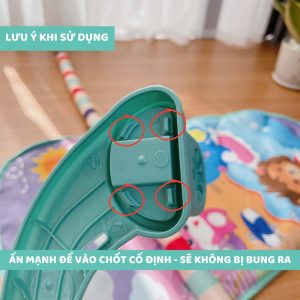 Thảm đàn 9BABY Piano nằm chơi nhạc hình thú ngộ nghĩnh cho bé 5 - 300