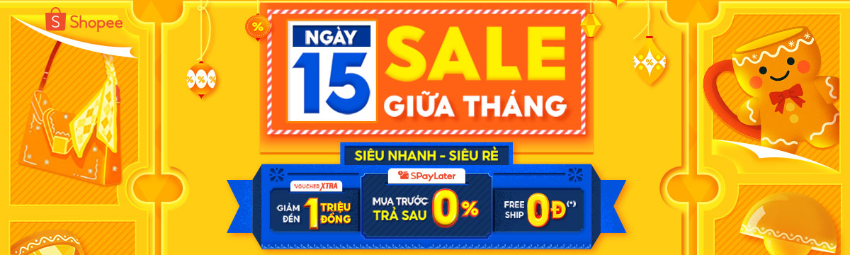 Shopee sale giữa tháng 15/12/2025