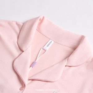 Cổ Mialala Mặc Nhà Pijama Cổ Bẻ Ve TDQD 5901 Chất Liệu Cotton Mềm Mịn - 300