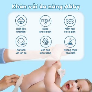 Mua Gói 900g Và 300g Khăn Vải Khô Đa Năng Abby Tặng Gói 600g Và 1 Gói Khăn Ướt 80 Tờ 3 - 300