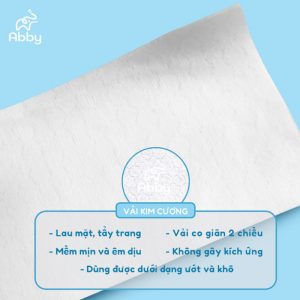 Mua Gói 900g Và 300g Khăn Vải Khô Đa Năng Abby Tặng Gói 600g Và 1 Gói Khăn Ướt 80 Tờ 4 - 300