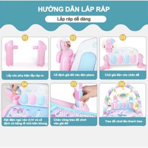 Thảm Nhạc Cho Bé Sơ Sinh Nằm Chơi Kết Hợp Đàn Piano 5 - 300