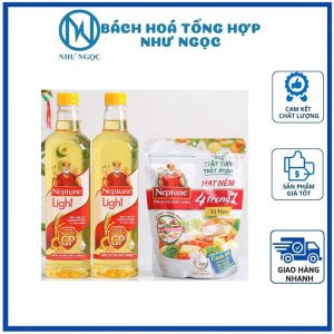 Dầu ăn Neptune Light 1L (2 Chai 1L + Hạt Nêm 200g) 3 - 300