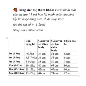 Set 3 sleepsuit cotton MAMAPAPA cho bé trai, bé gái (có bao tay) loại ko tất ko có bao tay 2